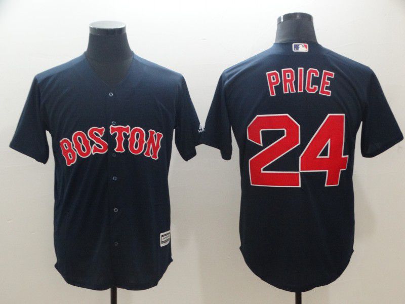Men Boston Red Sox #24 Price Blue Game MLB Jerseys